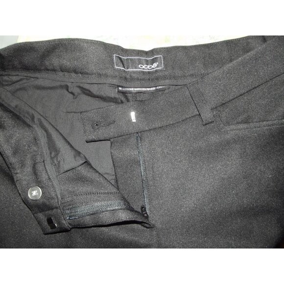 oobe Pants Womens 2 x 33" Black Polyester Flat Front straight leg Uniform Work - Picture 4 of 9